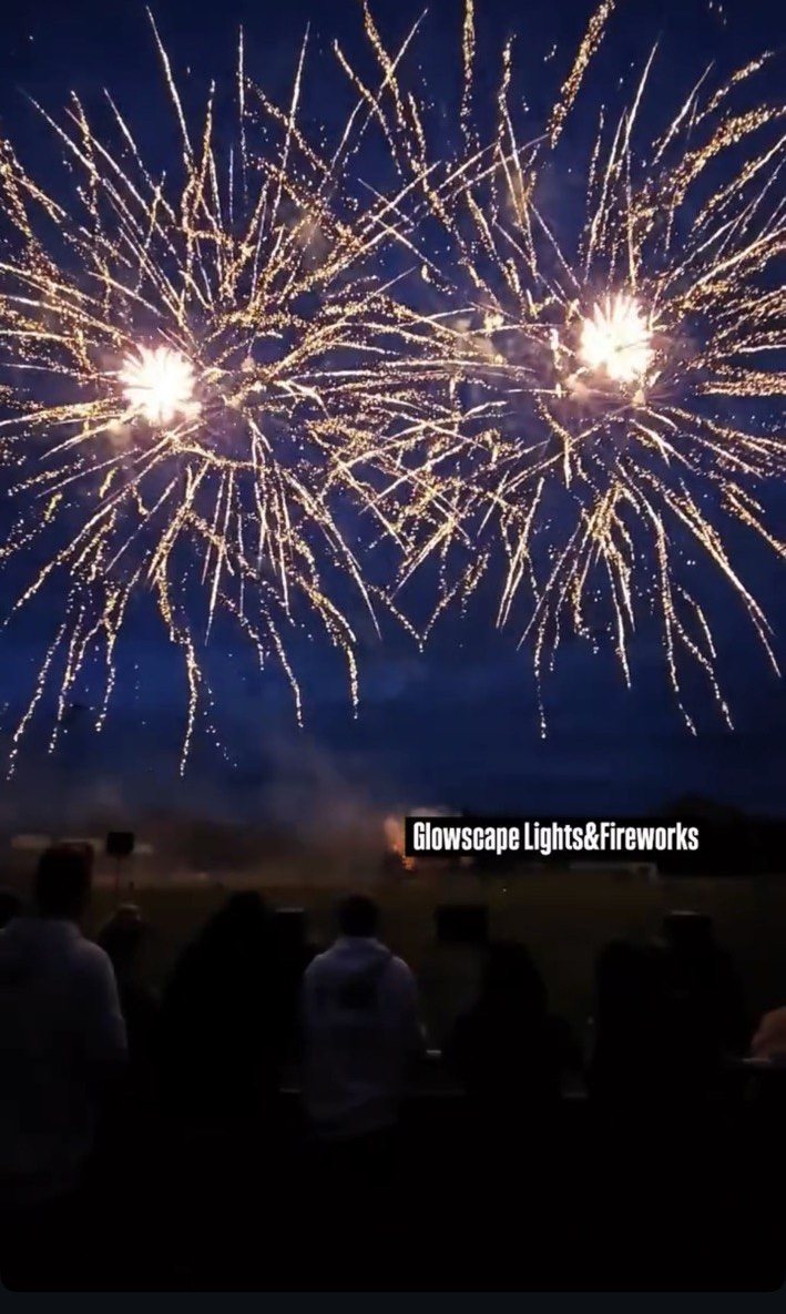 Feuerwerksshow von GlowScape vor Publikum