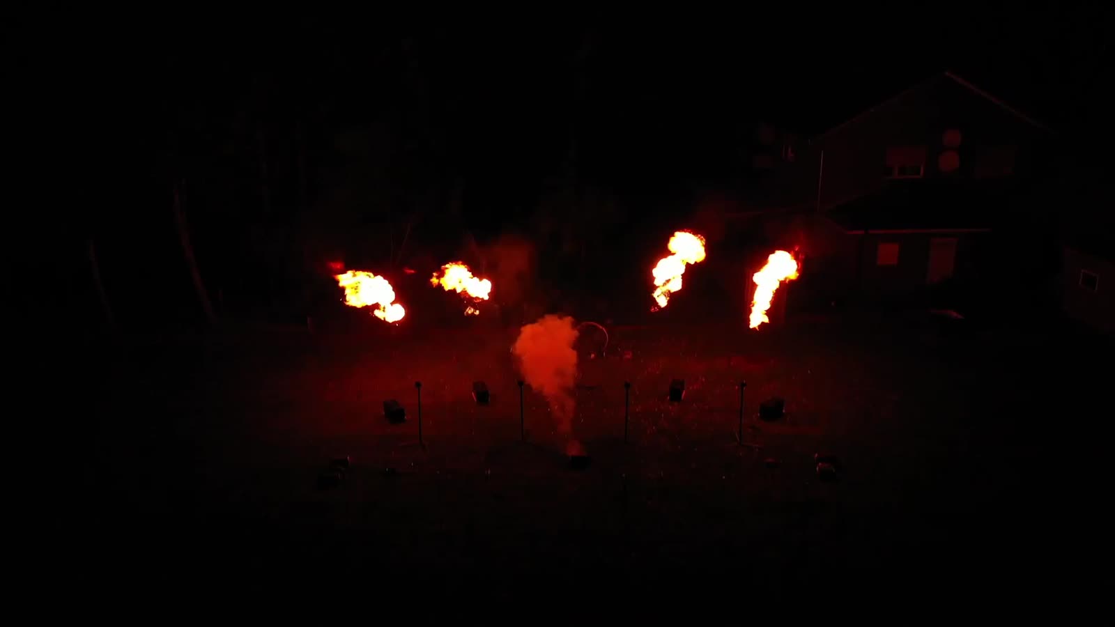 Hochzeitsfeuerwerk im Video